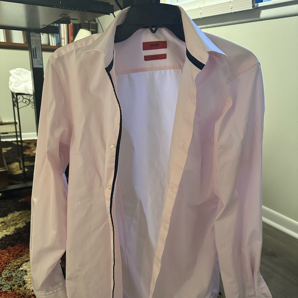 Hugo Boss Pink Dress Shirt